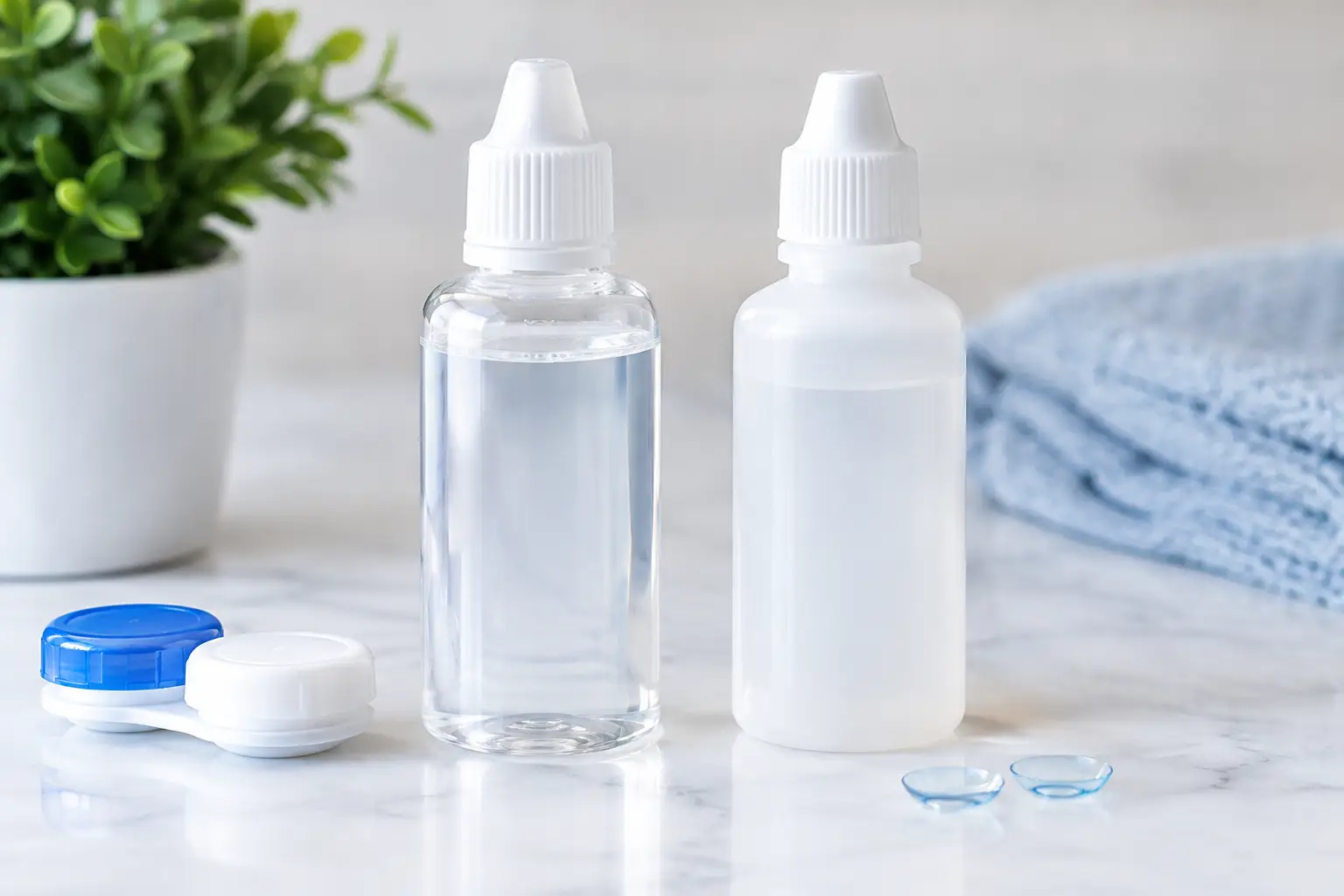 Contact Solution Versus Saline: What to Use